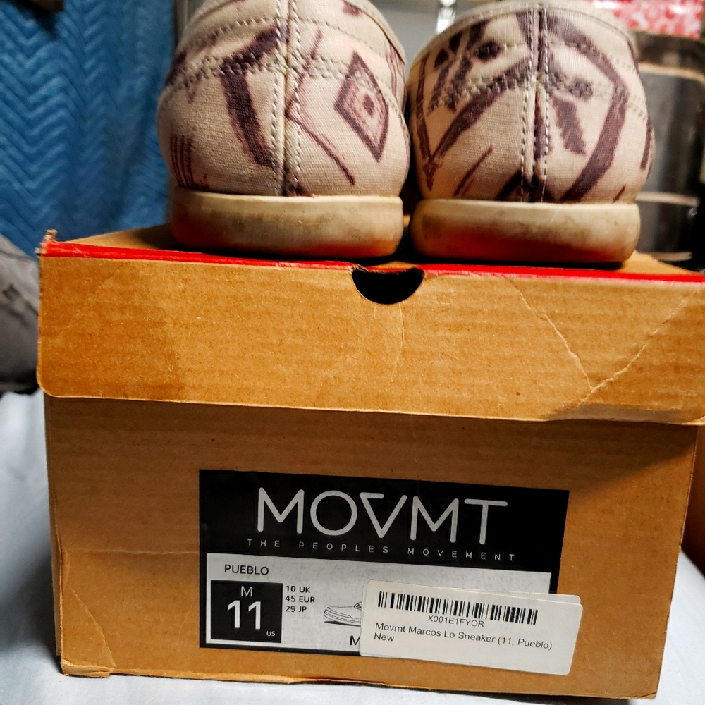 "The movmnt" native design sneakers mens sz 11